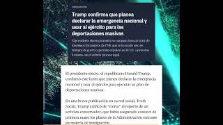 "¡Alerta Máxima! 🚨 Trump Considera Usar Fuerzas Militares para Deportaciones Masivas"