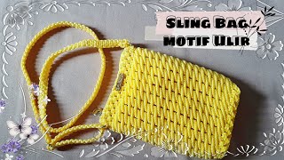 Cara Membuat Sling Bag Motif Ulir | Oemah Kreasi