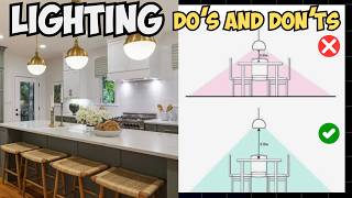 Dining & Kitchen LIGHTING Guide: ENHANCE Your Space with These Dos and Don'ts