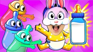 Бутылка молока 🐮 | Развивающие Песенки Для Малышей | Bunny Boom