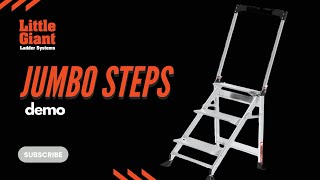 Little Giant Jumbo Step Ladder Demo | Ultimate Comfort and Stability | Ladder Systems Video