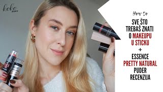 HOW TO: Sve što trebaš znati o MAKEUPU U STICKU + recenzija Essence Pretty Natural pudera! ~ Koko