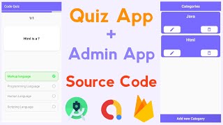 Quiz App with Quiz Admin App Source Code | Quiz App Source Code Android Studio | Quiz App Android