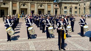 Stockholm: Wachablösung vor dem königlichen Schloss (4K)