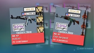 50% AK-47 Trade Up! Fire Serpent or Vulcan?