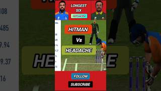 HITMAN VS HEADACHE LONGEST SIX CHALLENGE| #cricket #shorts #rc22 #rc24 #cricket07 #cricket24