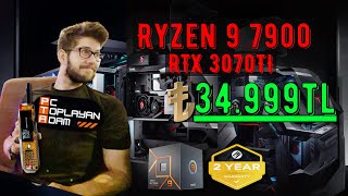 35 Bin Bütçe ile Ryzen 9 7900 RTX3070TI 32GB DDR5 Pc Toplama