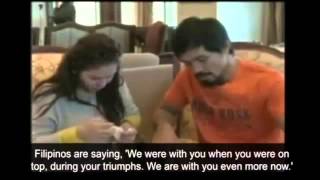 Manny Pacquiao And his wife Jinkee Pacquiao speak after KO lost. (Emotional)