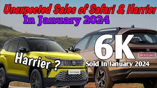 Tata Harrier & Safari Sales Report in January 2024 || Top 25 Best Selling SUVs in January 2024