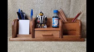 Desktop Organiser from recycled wood