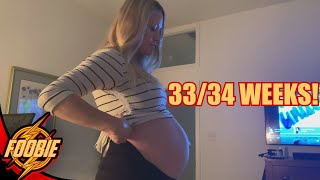 33 & 34 WEEK BABY BUMP UPDATE!! BABY SHOWER CANCELLED :(