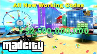 ROBLOX MAD CITY ALL NEW WORKING CODES