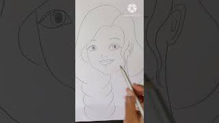 #youtubeshorts #viralvideo #pencildrawing #rapunzeldrawing#