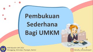 Pembukuan Sederhana Bagi UMKM