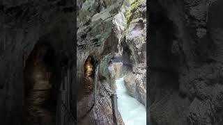 Secret Cave Hike at Partnach Gorge, Germany #germany