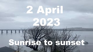 Sunrise to sunset on 2 April 2023 | 4K | Timelapse