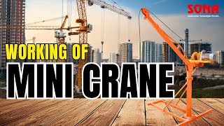 How mini crane work ? | monkey lift crane