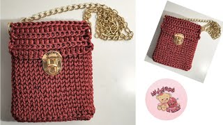 كروشيه شنطه كروس سهله وبسيطه  crochet bag