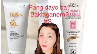 All covered tinted sunscreen vs. luxe organix tinted sunscreen