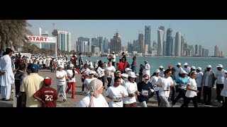 Souq Waqif walking tour Doha Qatar  8k video