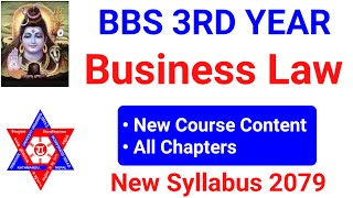 Bbs 3rd year Business Law syllabus | Bbs 3rd year law syllabus | New syllabus 2079 | New course TU