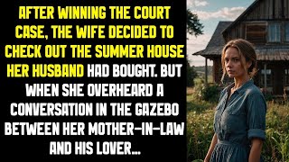 After winning the court case, the wife decided to check out the summer house her husband had bough