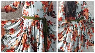 girl frock design cutting and stitching for beginners