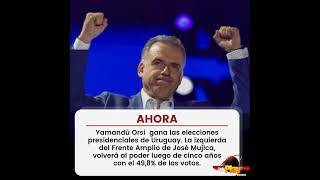 🔺️#Ahora - #Uruguay🇺🇾 ▶️ Yamandú Orsi gana las elecciones presidenciales.
