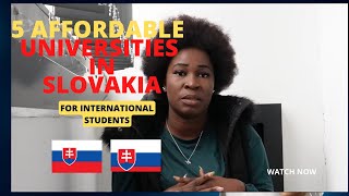 Affordable Universities in Slovakia for International Students || Study in Slovakia