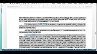 Решение в пользу заёмщика, Прекращение действия договора поручительства