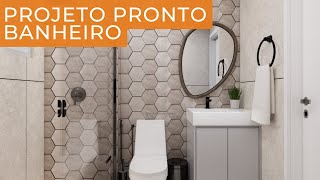 Banheiro Pequeno Decorado│506B