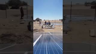 2 2KW solar pumping system for irrigation or farm نظام ضخ بالطاقة الشمسية للري أو المزرعة