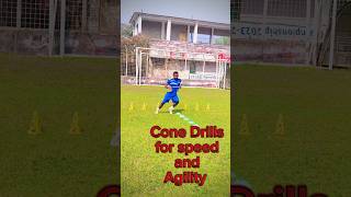 Cone Drilld For Speed And Agility  #viral  #skills #shorts #cone