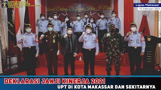 Deklarasi Janji Kinerja 2021 Lapas Makassar dan sekitarnya