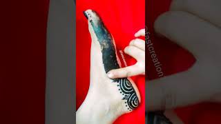 Amazing reverse leg mehndi।।beautiful foot mehndi design।।easy leg mehndi design#shorts #short