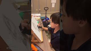 9yo Autistic Savant Draws - Rihanna #shorts