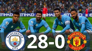 MESSI, RONALDO, MBAPPE, NEYMAR, ALL STARS | MAN CITY 28-0 MAN UNITED