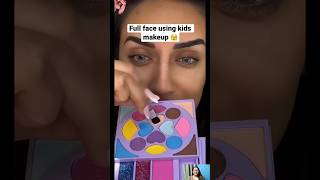 Full face using kids makeup by @youngcouture #shorts #makeup #makeuptutorial #viral