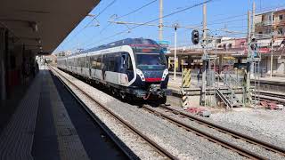 Campania Express ETR 204+214 in partenza da Torre Annunziata-Oplonti