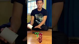 Crazy dice stacking combo🔥 #shorts #crazytricks #trickshots #insane #dicestacking #awesome