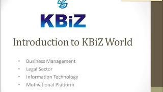 Introduction to KBiZ World | legal | IT | Business Management