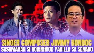 SINGER COMPOSER JIMMY BONDOC FILING COC PARA  SA SENADO WITH ROBINHOOD PADILLA