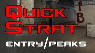 Quick Strats (T) - Dust2 B Tunnels Entry/Peaking