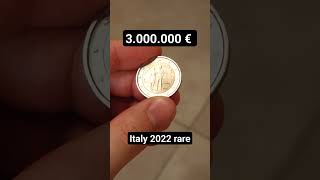 2€ ultra rare italy 2022 , coin found in circulation