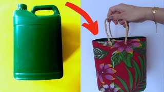 DIY FEITA COM GALÃO BOLSA