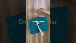 Macramebag #macrame #macramebag #macramekeychain #macrametutorial #macramecreation #macramepattern