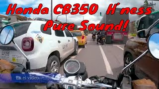 Звук вождения Honda CB350 H'ness. От Фонтибона до Москера через Факататива. 4К