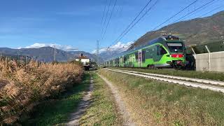 TANTISSIMI TRENI SULLA BRENNERO IN 4K. Laives (BZ), 25.10.22