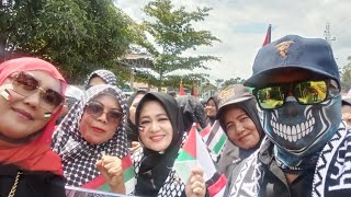 Aksi Bela PALESTINA ! Emak2 Pasbar Kecam Peperangan Genosida