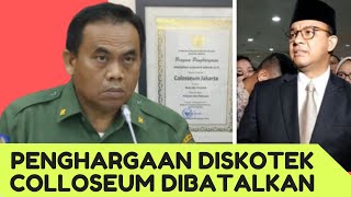 DKI Jakarta Batalkan Penghargaan Diskotik Colloseum